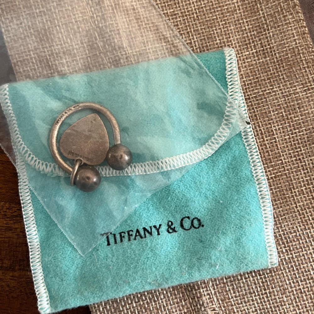 Tiffany Sterling Silver Heart Keychain